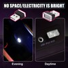 Unifizz 4 PCS USB LED Car Interior Atmosphere Lamp, Portable