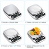 DANWIRT Báscula Digital de Acero Inoxidable para Cocina - Báscula