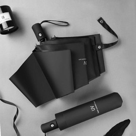 Maibar Umbrella UV Protection for Women Umbrella UPF Pocket Umbrella for Women, black