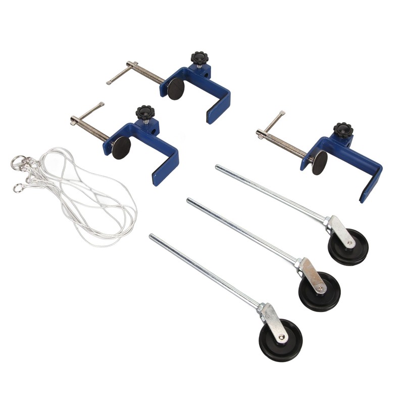 Table Mounting Clamp Reinforced Metal Plastic Pulley Multi Purpose Metal