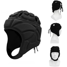 Rugby Cap Head Guard, EVA Protective Goalkeeper Helmet (L)