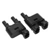 2PCS Solar PV Connector 2 to 1 Photovoltaic Crimp Connector
