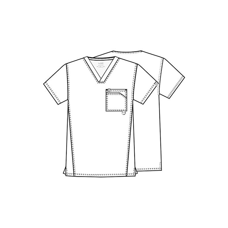 Code Happy mens Bliss W/ Certainty V-neck Scrubtop Medical Scrubs