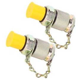 Hydraulic Pressure Test Kit, Hydraulic Pressure Gauge, 2 Piece Hydraulic Test Adapter, High Pressure Hose Connector, Measuring Point Coupling Tool (#1)