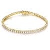 Gemsme 18K Gold Plated 3.0 Cubic Zirconia Classic Tennis Bracelet