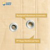 GUARD SHIELD Beige Tarp Heavy Duty Waterproof 6x8 Feet Outdoor