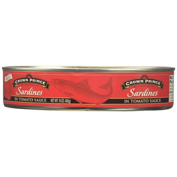 Crown Prince Sardines in Tomato Sauce, 15 Ounce