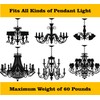 ROJOSER Heavy Duty Canopy Kit and 3.2 feet Pendant Light