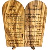 Holy Land Market Ten (10) Commandments Tablets or Decalogue Given