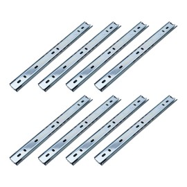 Sscon 4 Pairs of 10 Inch Full Extension Drawer Slides Soft Close Drawer Slides - White