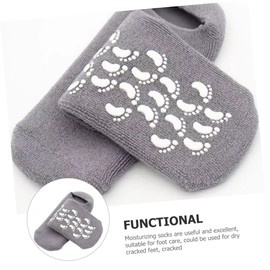 FRCOLOR 1 Pair Moisturizing Heel Socks Cracked Heel Care Socks Foot Caring Masks Lotion Infused Socks Feet Care Socks Women Moisturizing Sock Foot Covers Facial Mask Comfortable