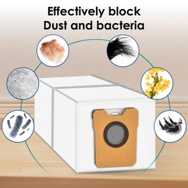 (9 Piece) Omni C20 Replacement Dust Bags Compatible With Eufy Robot Vacuum Omni C20 Self Empty Station, Disposable Dust Bags for Robot Vacuum