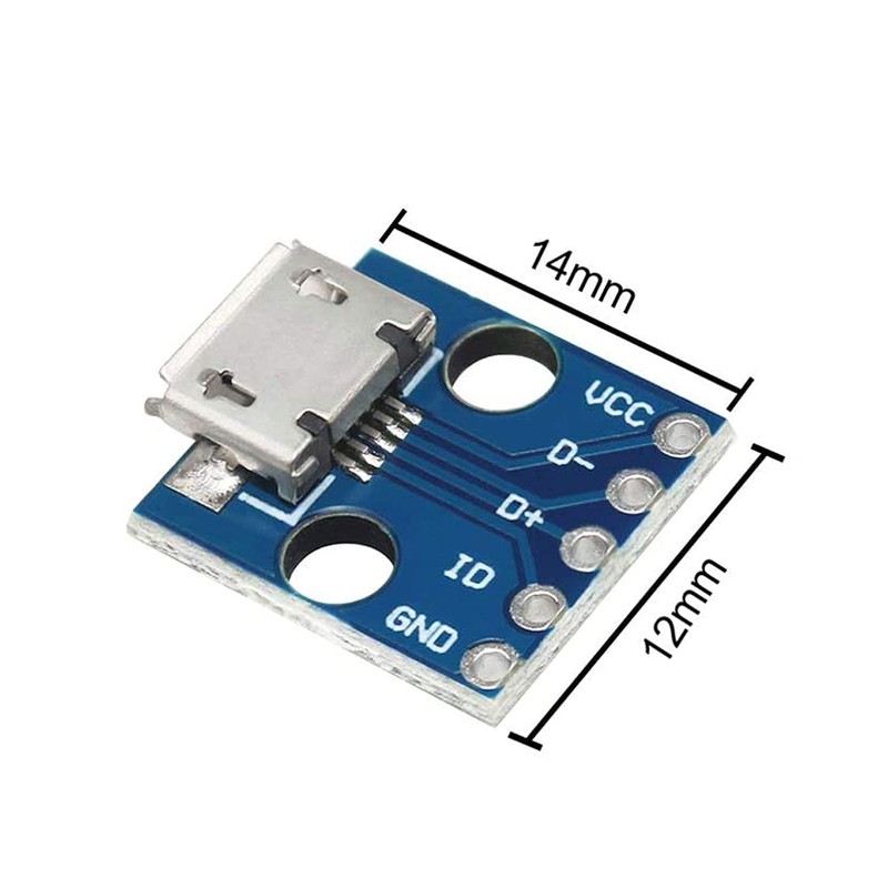 RUNCCI-YUN Pack of 20 USB to DIP Adapters, 2.54 mm