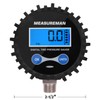 MEASUREMAN 2-1/2" Dial Size Digital Air Pressure Gauge with 1/4''