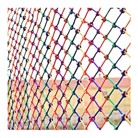 HTZNMB Decorative Fence Net Outdoor Obstacle Course Training Climbing Net Cargo Net for Kids Anti Fall Protection Safety Net Climbing Swingset Stairs Protector Net(Size:1 * 5m,Color:4mm*8cm)