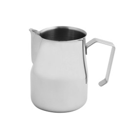 FMprofessional Milk Jug 750 ml, Milk Pitcher Made of Stainless Steel, Milk Frothing for Perfect Cappuccino (Colour: Silver), Quantity: 1 Piece