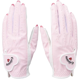 Callaway Gloves NAIL DUAL WMS PNK L 23 (L 7.9 - 8.3 inches (20 - 21 cm) Both Hands, Pink