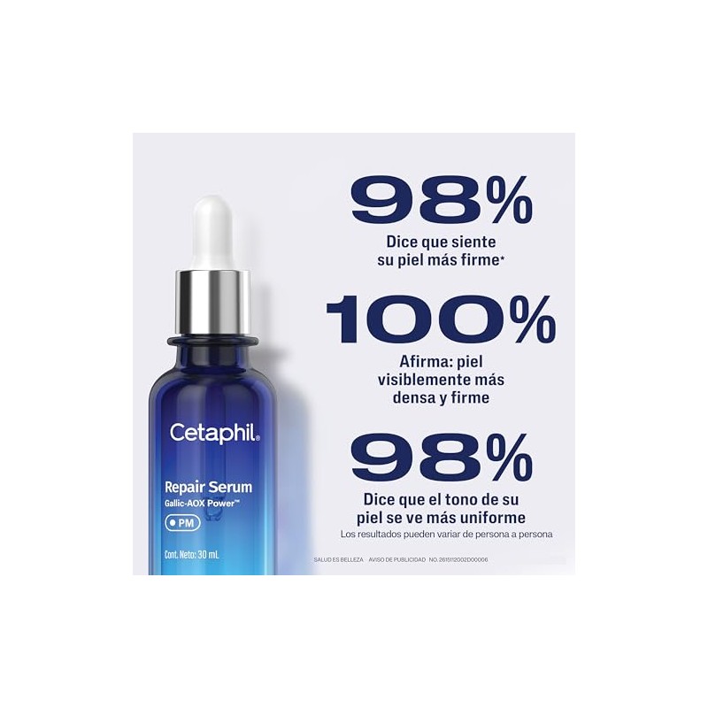 Cetaphil Sérum Reparador Noche Cica Bifida Vitamina Piel Sensible