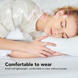 Dpofirs Smart Ring Health Tracker, Bluetooth Wearable Fitness Tracker Ring Pedometer, IP68 Waterproof, Men Women Sport Tracker for Daily Use (Size 8)