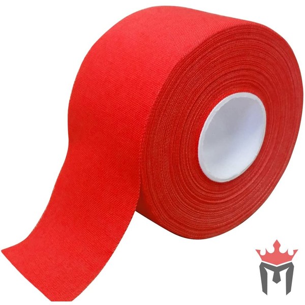 Meister 15Yd x 1.5" Premium Athletic Trainer's Tape for Sports and Medical (50% Longer) - Red - 32 Rolls