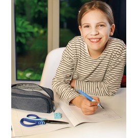 WEDO Gripy Craft Scissors 13 cm - Sharp Stainless Steel Blades with Titanium Coating & PVD Technology, Ergonomic & Non-Slip, Assorted Colours (Pink, Green, Blue) - Ideal for School, Office & Crafts