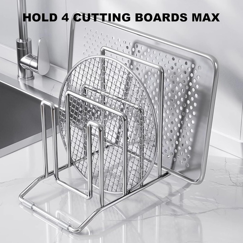 Chopping Board Holder, Baking Tray Holder Slots Chopping Board Stand