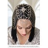 BABEYOND Vintage Style Roaring 20s Crystal Rhinestone Flapper Cap Headpiece