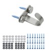 Antrader 12-Pack Stainless Steel Screws Mount Ceiling Hooks, Under-Shelf Coat
