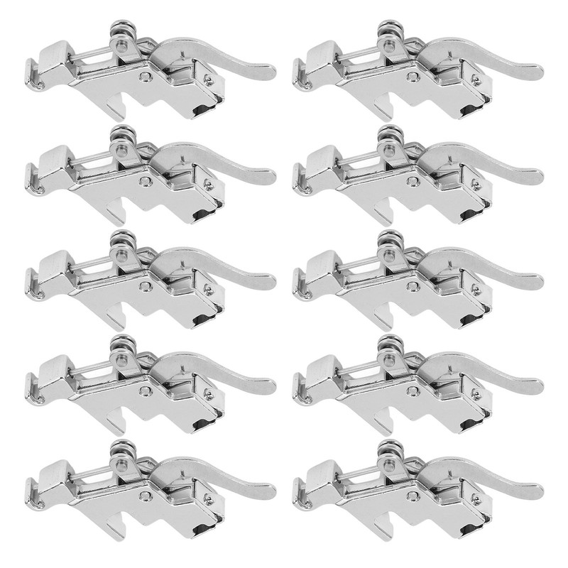 10Pcs Presser Foot Holders Stainless Steel Multifunctional Household Sewing Machines