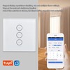Smart Curtain Switch Tempered Glass Touch Panel WiFi Switch, Compatible