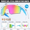 ALSUZYIOT Polarized Sunglasses for Women Men, UV400 Cycling Goggles Baseball