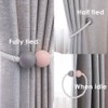 Keleily Magnetic Curtain Tiebacks 2Pcs Curtain Tiebacks Wooden Window Drape