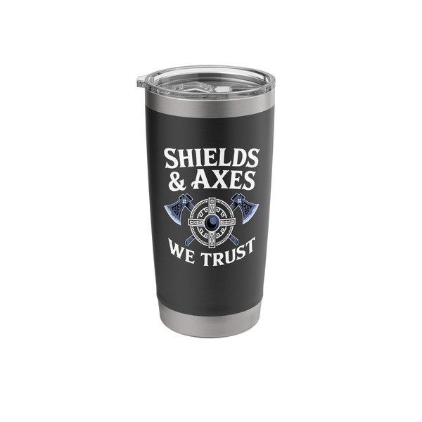 shields and axes we trust american viking norse mythology Stainless