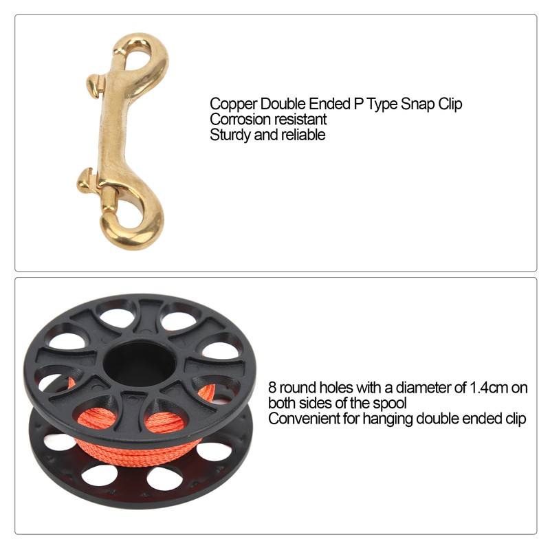 Diving Spool Plastic Prevent Winding Lightweight Diving Finger Reel with