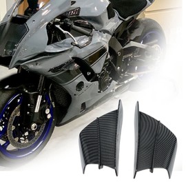 Motorcycle Winglet, Carbon ABS Fiber Fairing Motorcycle Wing, Aerodynamic Winglet Dynamic Spoiler, Universal Modification Accessory, Motorcycle Wing Spoiler