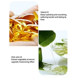 Brillo labial de aloe vera | Aceite labial hidratante | Fórmula de larga duración | Seguro y suave para labios secos y agrietados