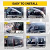 AUXMART 4Pcs Side Window Deflector Wind Rain Shade Visor Guard