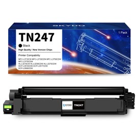 TN247 TN243 Compatible with Brother TN-247BK TN-243BK TN247 Replacement for Brother MFC-L3750CDW MFC-L3770CDW MFC-L3710CW DCP-L3550CDW HL-L3210CW HL-L3230CDW HL-L3270CDW MFW C-L373 0CDN(1 Black)