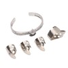 Guitar Pick Set with Alloy Bracelet Stainless Steel Finger Thumb