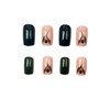 24Pcs Square Press on Nails Short Medium Fake Nails Reusable