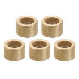 PATIKIL M8 Brass Standoffs, 5 Pieces Metal Spacer Brass 8mm ID x 12mm OD x 8mm L Brass Spacer Screw Stand for 5/16" or M8 Screw