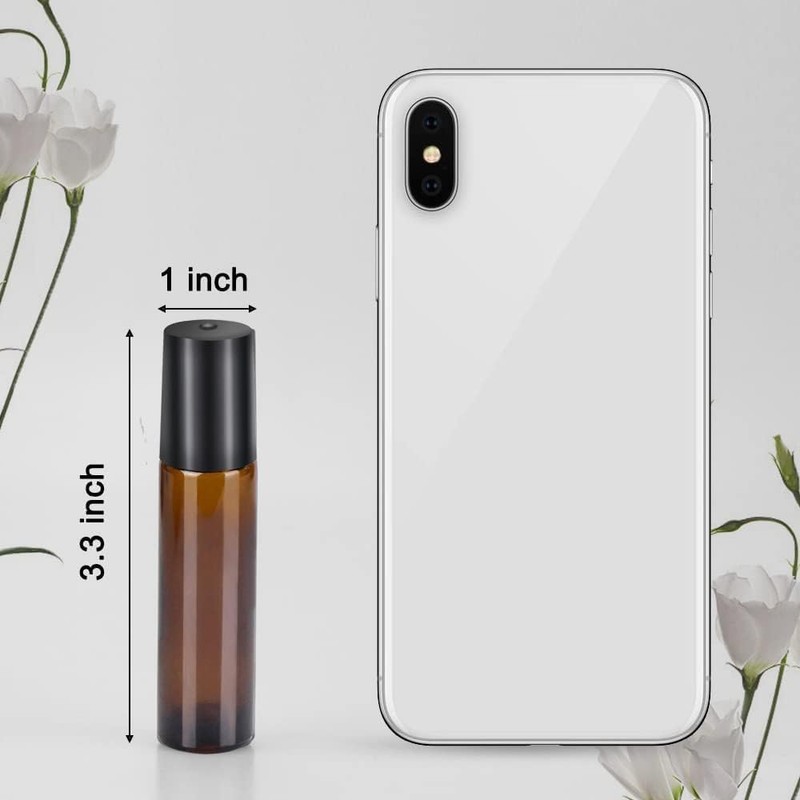 sungwoo 12 Pack Essential Oil Roller Bottles Stainless Steel, 10ml