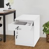 HAPPCUCOE 1 Drawer File Cabinet,Vertical File Storage Cabinet with Lock,