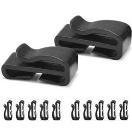 3/4" Plastic Webbing Ending Clip, 20 Pack Tactical Molle Belt Clip Hook, Hiking Camping Outdoor Backpack Strap Keeper Clips Slip Clip Buckle Snowshoe Strap Clips Replacement