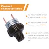 mankk Air Pressure Switch 110-145 PSI Thread 1/4" NPT 24V