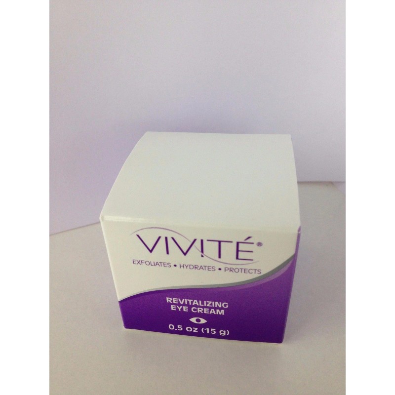 Crema revitalizante para ojos Vivite tarro de 0,5 oz -