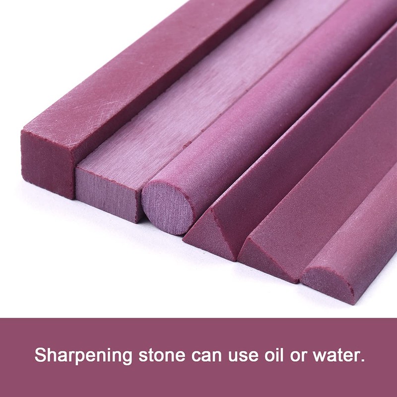 ATOPLEE Polishing Stone, 6pcs Grit 3000# Ruby Whetstone Polishing Stone