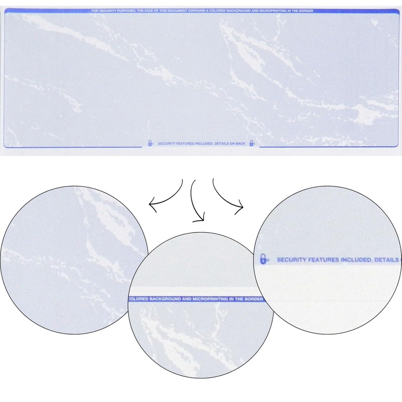 500 Sheets Computer Blank Check Paper - Blank Checks on