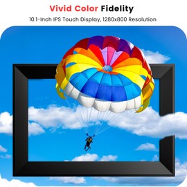 Gitify 32GB FRAMEO 10.1 Inch Smart WiFi Digital Photo Frame 1280x800 HD IPS Touch Screen, Auto-Rotate Portrait and Landscape, Built in 32GB Memory, Share Moments Instantly via Frameo App from Anywhere