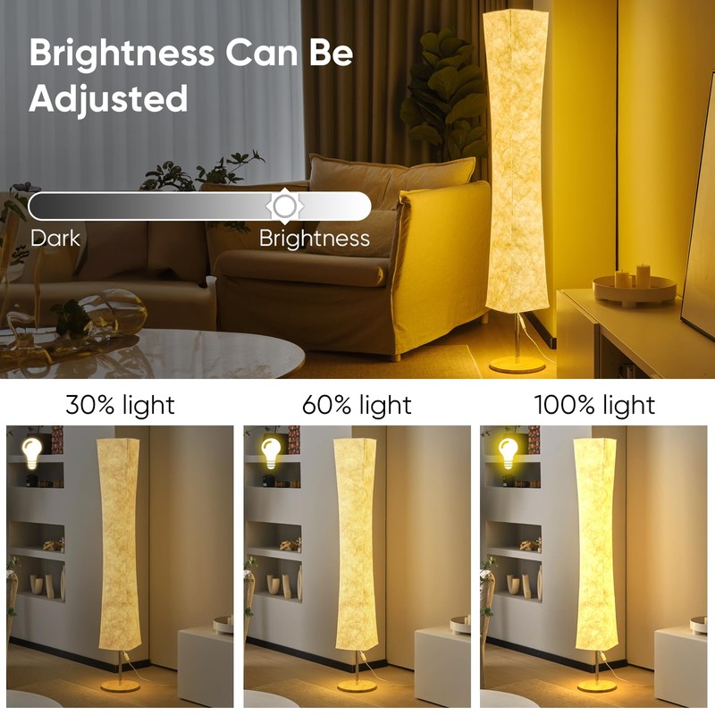 Soft Light Floor Lamp, 58 inch Simple Design Morden 3
